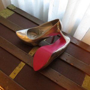 Frederick's of Hollywood Sexy Silver Platform Stilettos